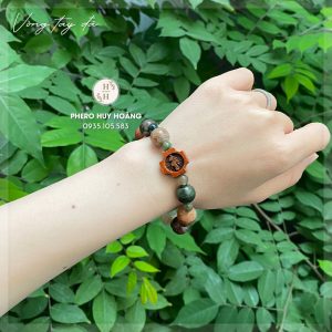 Chuoi Trang Hat Man Coi bang da Vong tay da Uu Linh 12mm 4