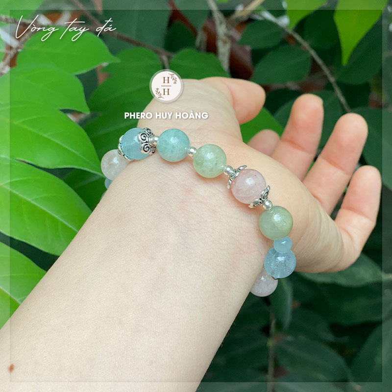 Chuỗi Mân Côi đá Beryl kết hợp Thánh Giá Bạc nguyên chất 5 Chuỗi Mân Côi đá Beryl kết hợp Thánh Giá Bạc nguyên chất - Hình ảnh 5