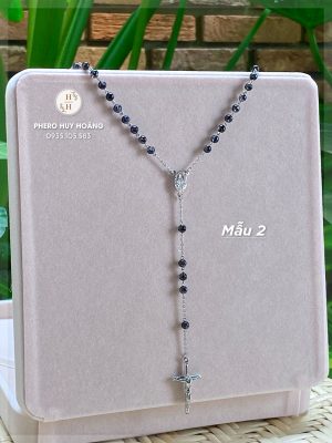 Chuoi Man Coi 50 bang Da Thach Anh Toc Den Thanh Gia Mat Me chat lieu thep inox khong gi 3