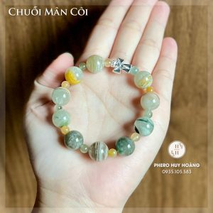 Chuỗi Mân Côi bằng đá Thạch Anh Ưu Linh